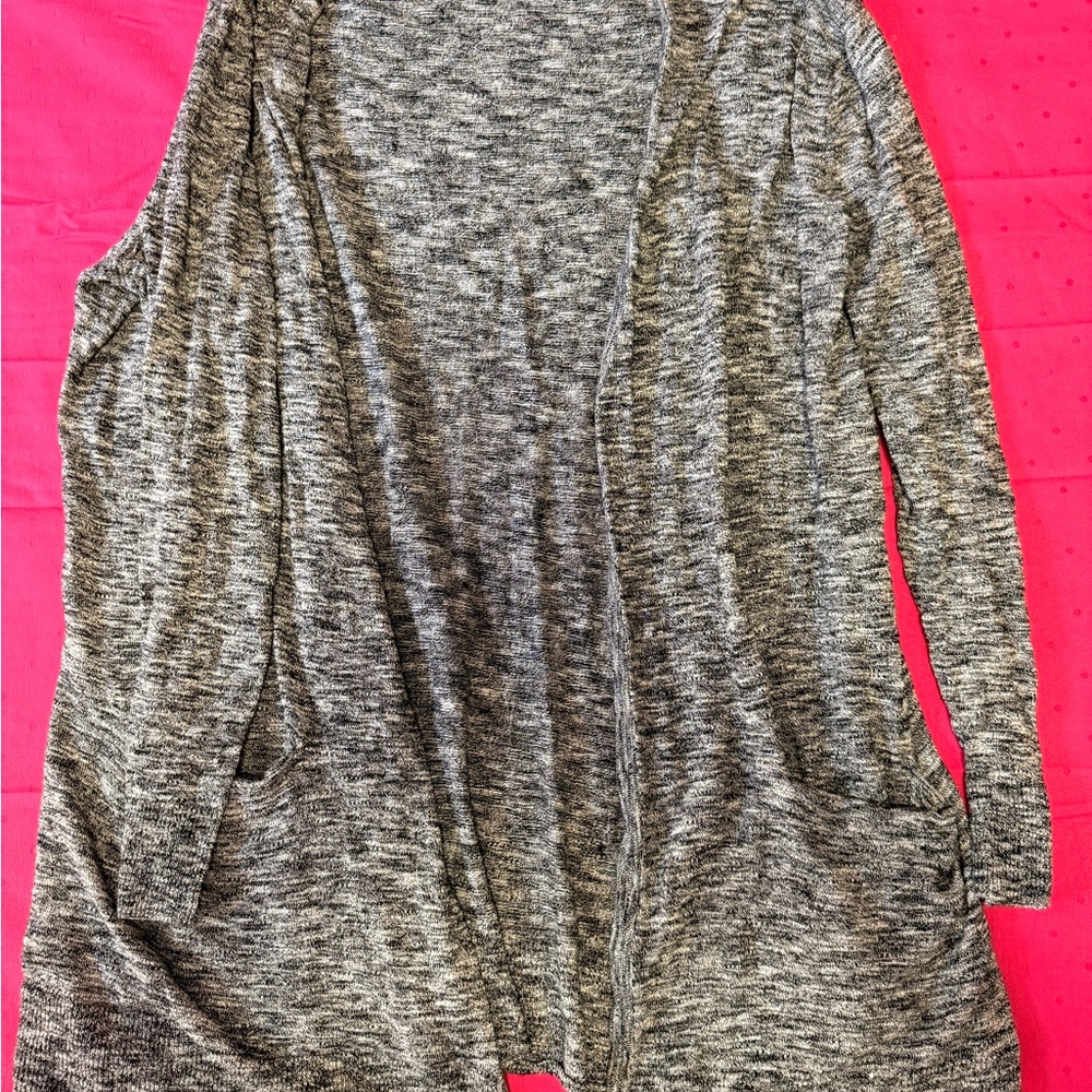 Madewell Black and White Knit Cardigan
